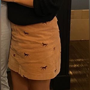 White Label Lilly Pulitzer corduroy horse skirt